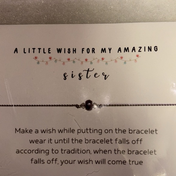 A LITTLE WISH FOR MY AMAZING SISTER BRACELET - Picture 2 of 5